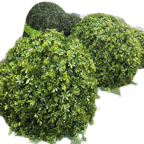 户外绿植井盖遮挡装饰品绿植球仿真绿植发财枫叶草球装饰米兰草球