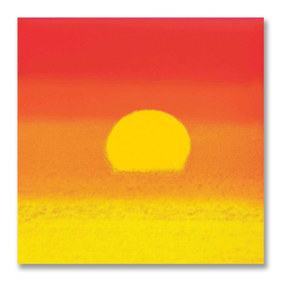 现代抽象艺挂术画客厅装饰日出日画XDG落nis景壁画卧室床风头无框