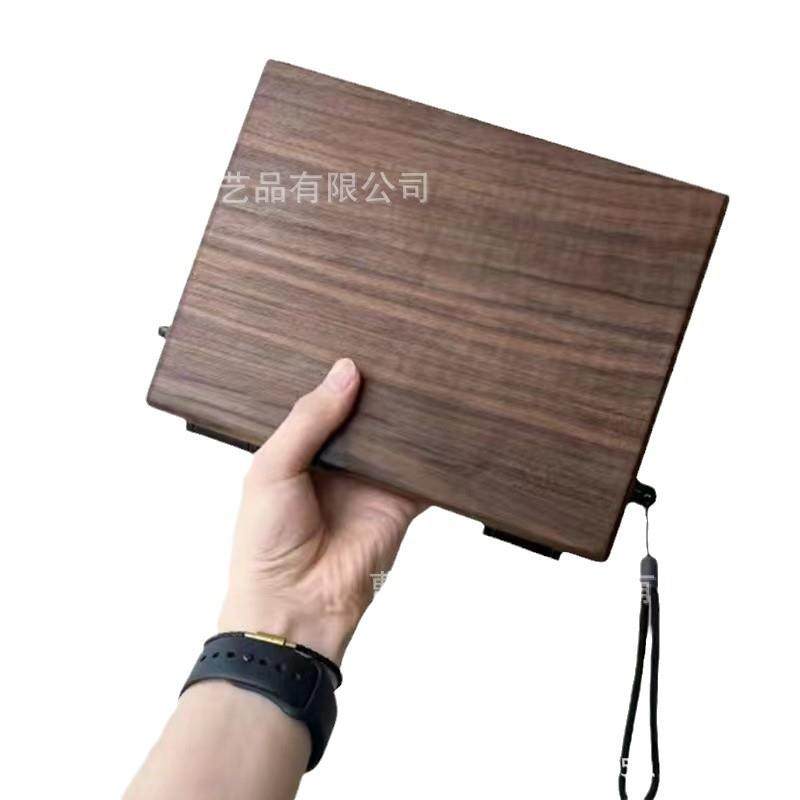 胡桃木27格调色盘可折叠大容量颜料盘户外美术木质绘画水彩颜料盒