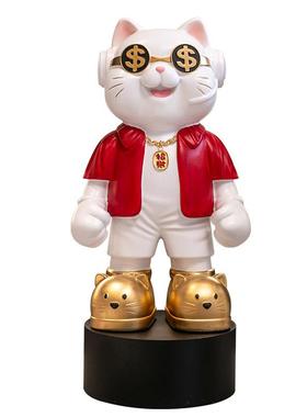 招财猫2025新款客厅大摆件店铺门店开业送礼家用旺宅收银台装饰品