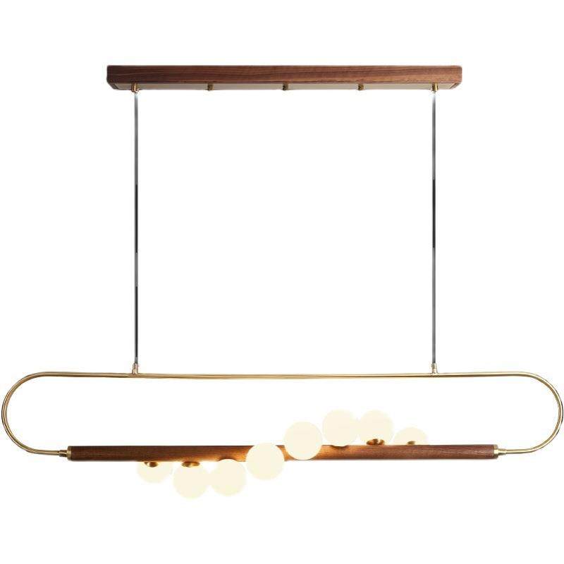 餐厅吊灯新中式胡桃实木轻奢全铜灯具简约现代吧台茶室设计师吊灯,家装灯饰光源,智能吊灯,淘宝优惠券,粉丝福利购,淘宝优惠卷