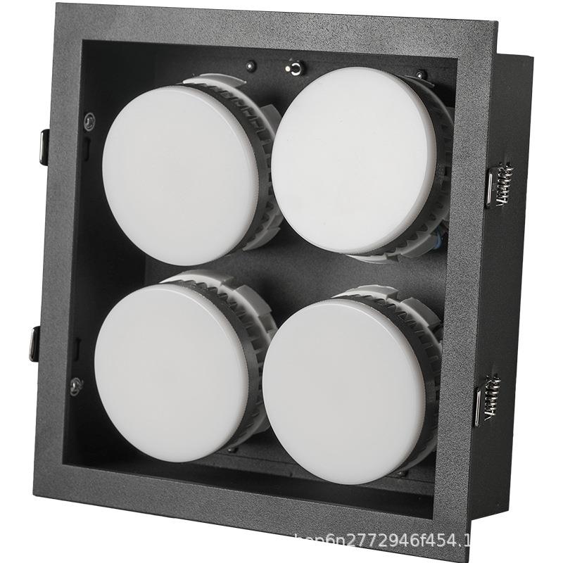 筒灯led智嵌天花灯式入客厅能RKP无主双头四头盒仔斗胆灯