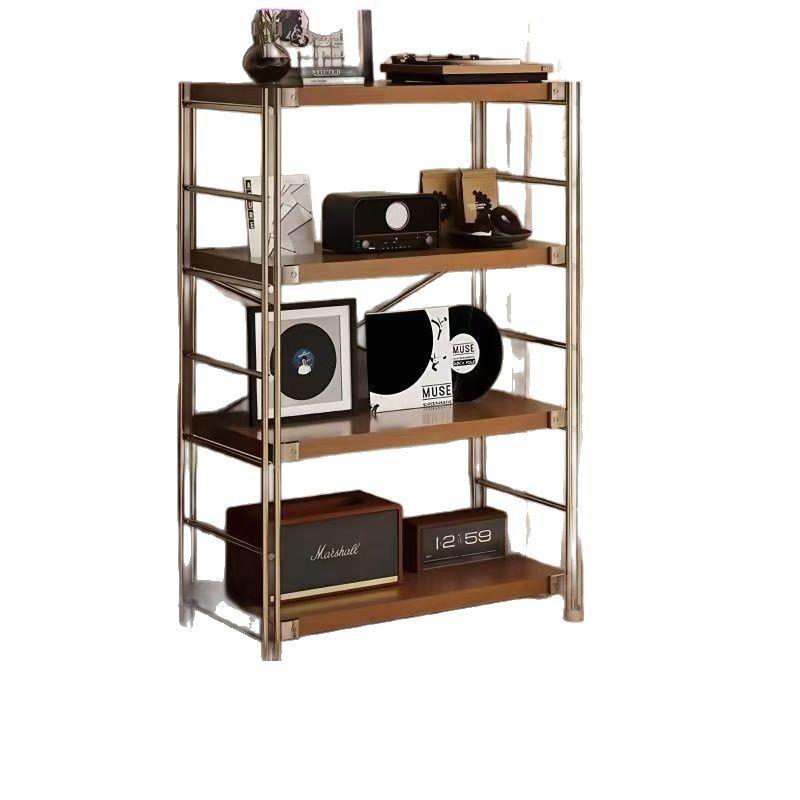 层货日储式置物多架落地架客厅阳台书架简约物架厨房微027波炉收