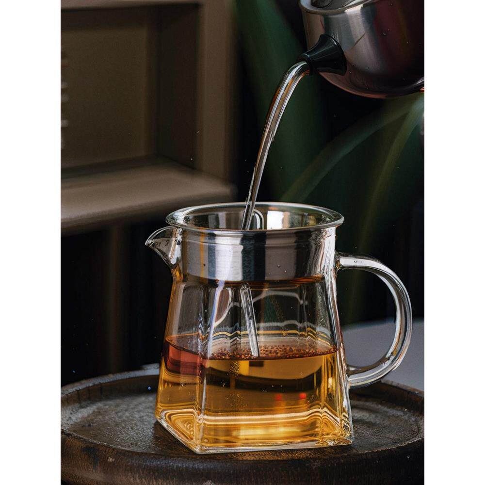 小清干特展杯玻璃茶壶工艺品高端稠茶漏茶具过滤茶隔板