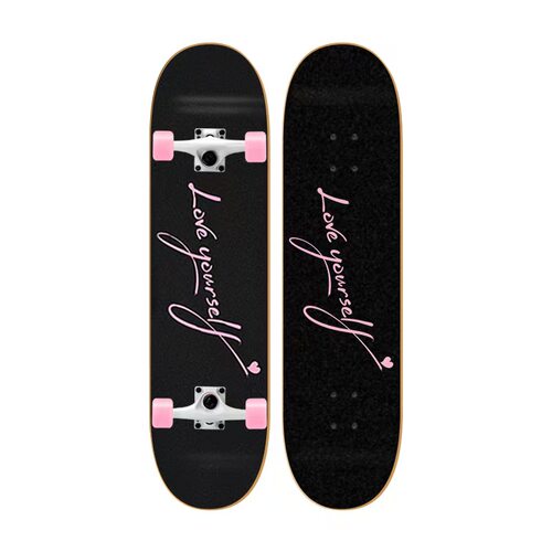 专业滑板初学者成人女生四轮滑板车青少年儿童刷街少女80cm双翘板