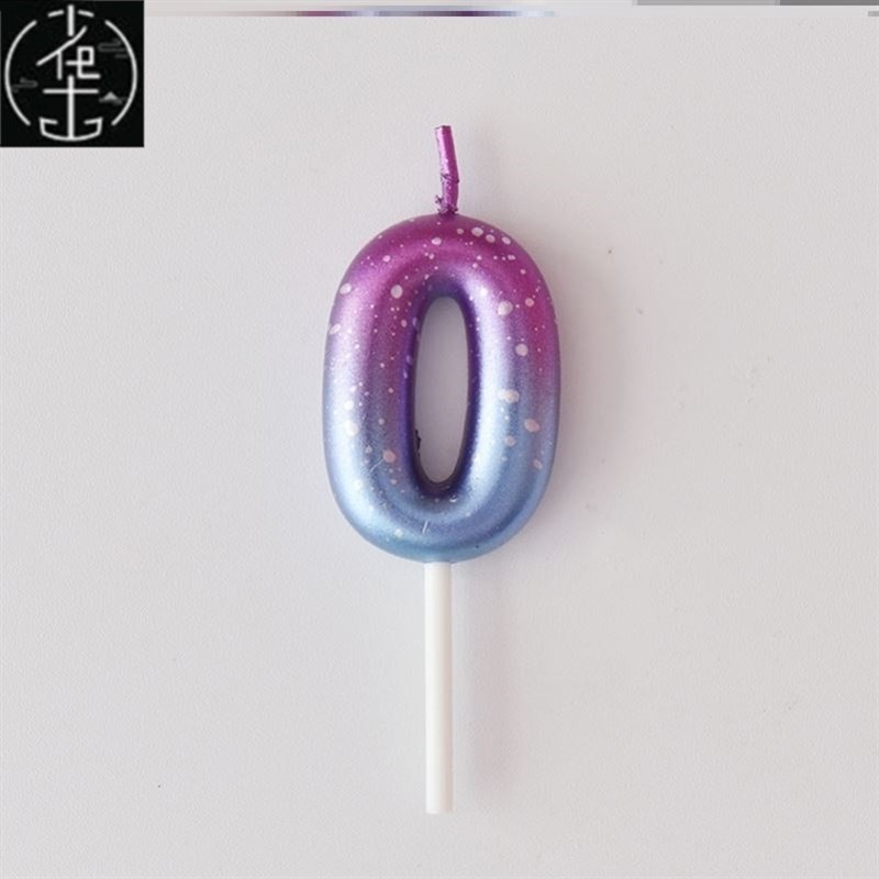 极速birthday cake digital candles party decoration card Numb