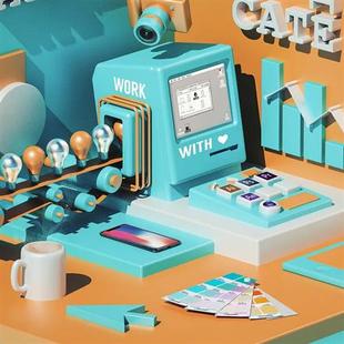 D建模三维人物场景家具maya模型产品动画结构外观设计渲染效果图