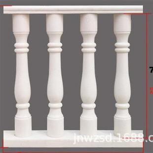 汉白玉宝瓶柱石栏杆厂阳台花瓶柱石雕栏杆造价美观耐用恒旺