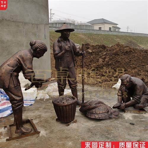 厂家直销农耕人物铜雕民俗文化铜雕塑景区商业街雕像公园广场铜雕,基础建材,砂岩雕刻,淘宝优惠券,粉丝福利购,淘宝优惠卷