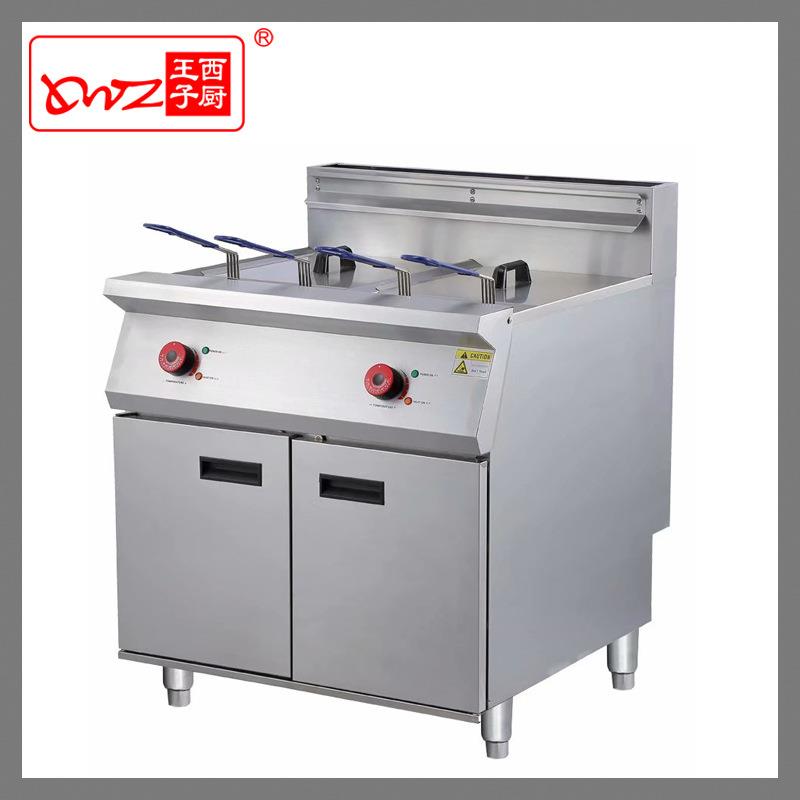 广州王子西厨油炸机DF-26-2立式双缸电炸炉薯条机餐饮厨房设备