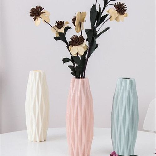 Morandi Plastic Vase Living Room Decoration Ornaments