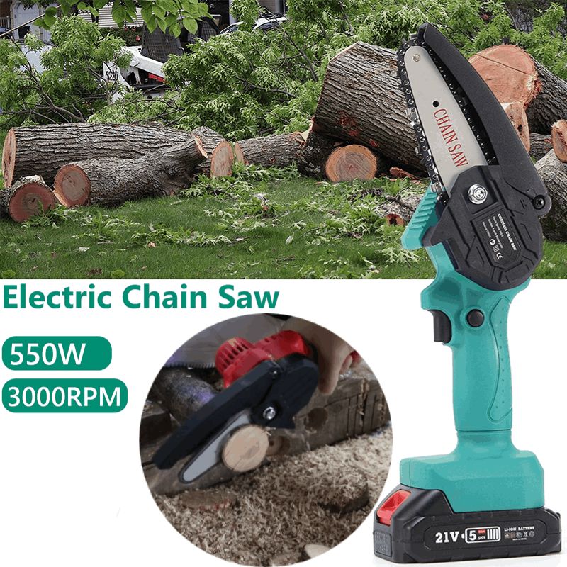 Electric ChainSaw 4 Inch Cordless Chain saw Electric