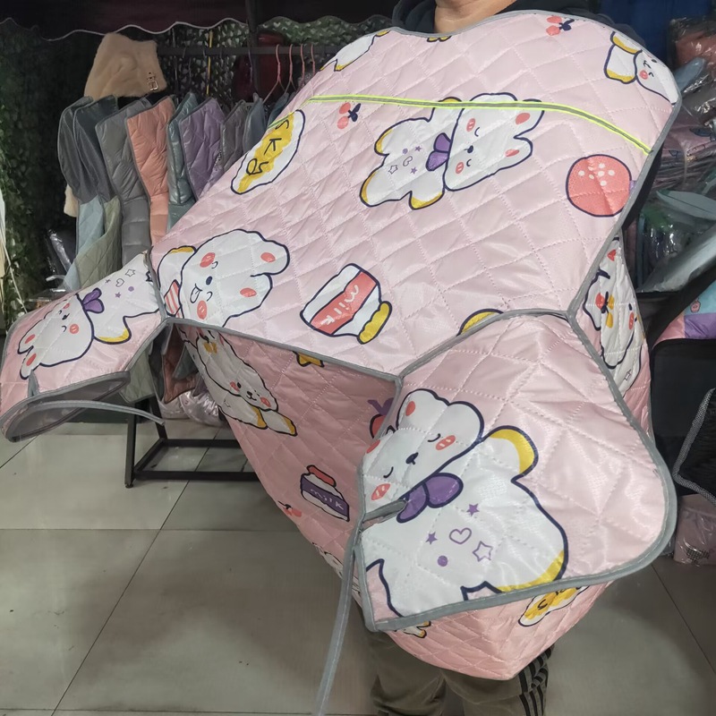 2023夏季男女同款挡风衣牛津加大四角防风防雨电动车挡风被