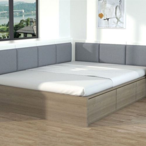 榻榻米软包墙围定制床头板软包榻榻米墙围软包床围炕围子自粘儿童