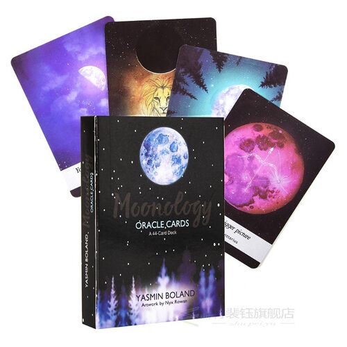 极速Moonology Oracle Cards A 44 Card Deck and Electronic Gui