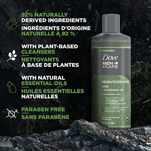 极速DOVE MEN + CARE Body Wash for a refreshing shower experi