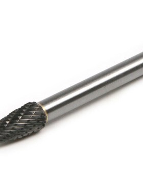 5pcs Double Grain Burrs 1/4 Tungsten Carbide Burr Rota