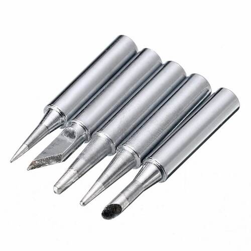 极速6pcs I/B/K/2.4D/3C Soldering Iron Tips 900M-T Pure Coppe