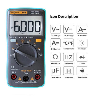 极速Digital Multimeter RM102 101 RICHMETERS 409B Multimetro