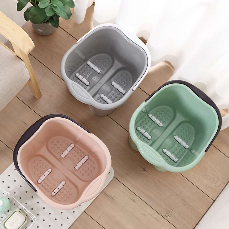 Foot massage foot bath bucket household foot cleaning conven