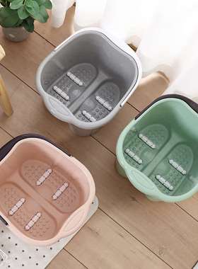 Foot massage foot bath bucket household foot cleaning conven