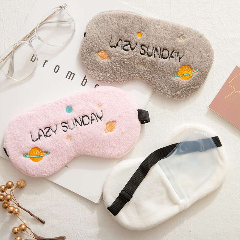 眼罩睡眠遮光专用女生可爱卡通学生睡觉冰敷眼罩儿童眼罩耳塞套装