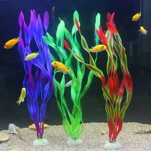 Tank Fish Artificial Plastic Grass 1PC Water Aquarium