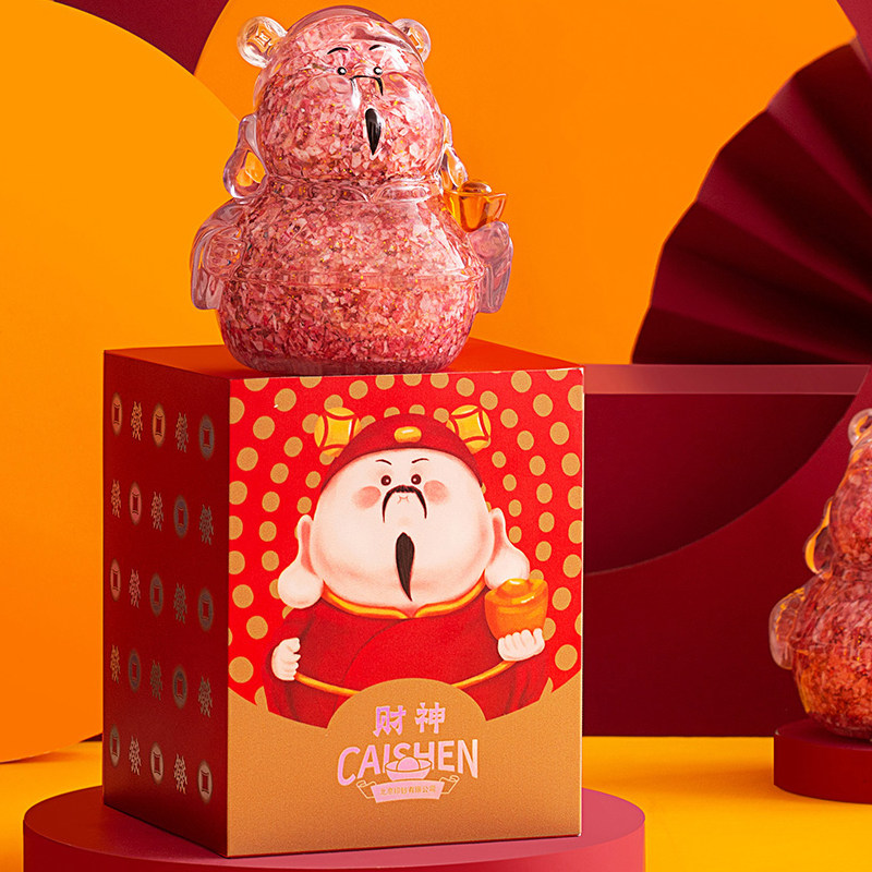 碎钞摆件纪念品工艺品百元碎钞财神家居摆件钞艺文创财神收藏礼品