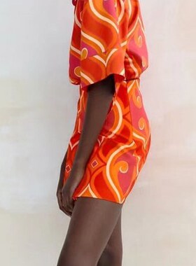 Kumsvag 2022 Summer Womens Sets Suits Fashion Print Half Sle