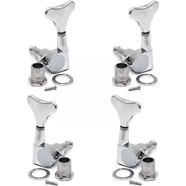 4pcs Bass Guitar-Bass Tuners Chrome Machine Heads Bass