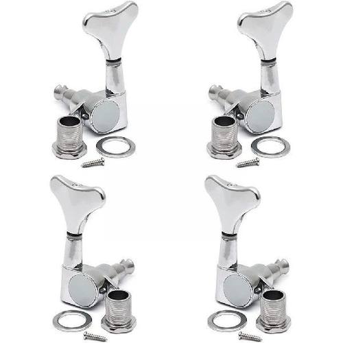 4pcs Bass Guitar-Bass Tuners Chrome Machine Heads Bass