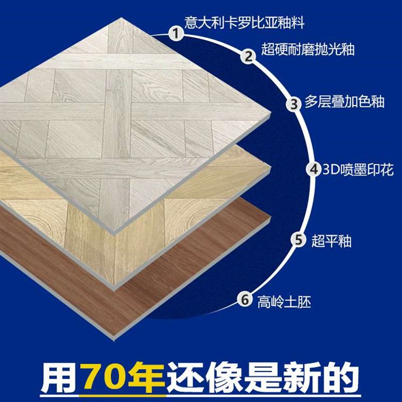 别墅瓷砖 仿木纹地板砖600x1200木纹砖600x600地砖卧室客厅