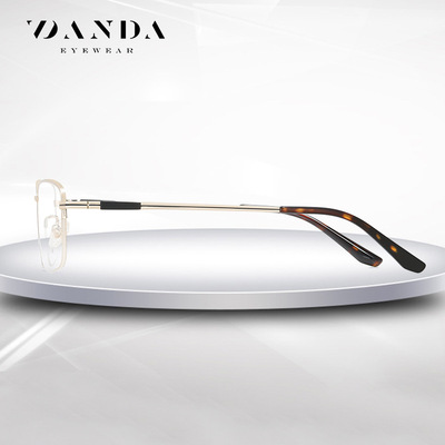 Pure titanium spectacle frame mens IP twocolor electroplat