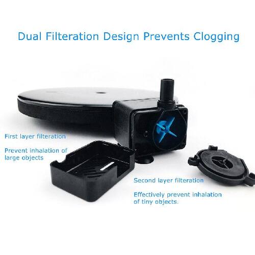 极速Double Filtration Solar Fountain Anti-clogging Detachabl