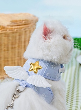 Cats Angel Wing Leash Dog Chest Strap Outing Off Pet Leash