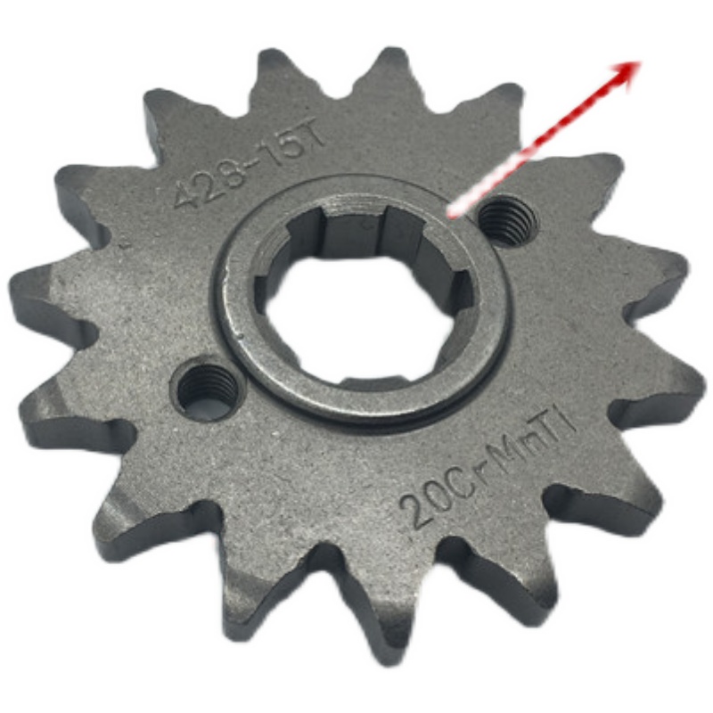 摩托车14齿 15齿排泥改装小链轮小齿轮顶杆机CG款牙盘排泥链盘