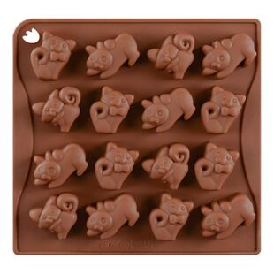 Cake 极速16 Silicone Shape Mould Cats Holes Molds