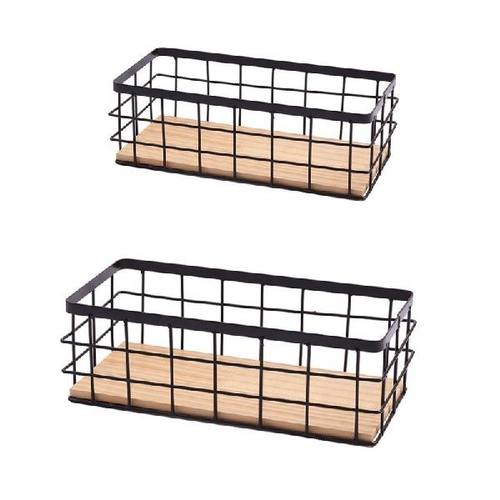 Wrought Iron Wall Shelf Holder Bathroom Kitchen Hanging