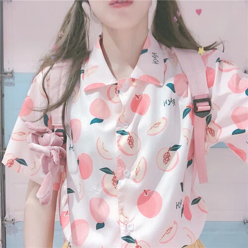 极速Print Shirts Summer Womens T-Shirts Loose Blouses Cute