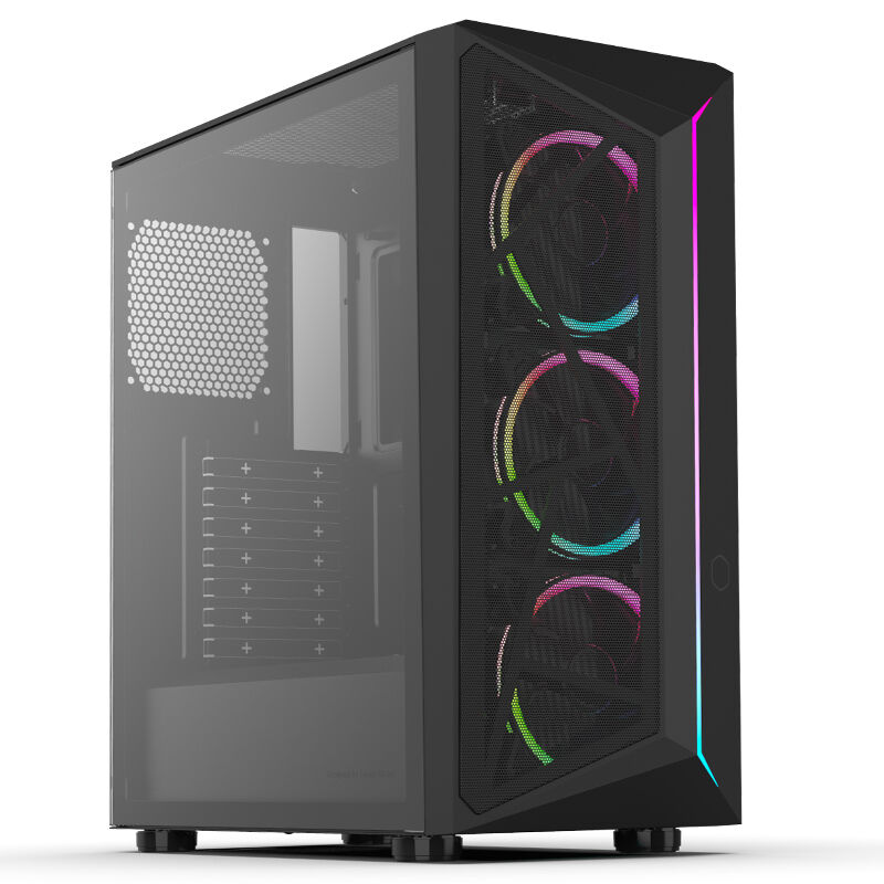 酷冷至尊(CoolerMaster)CMP510(流光)电脑中塔主机壳(ATX主板/前