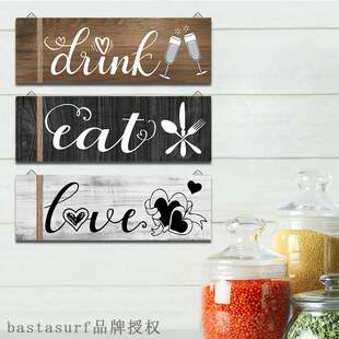 Wall decoration kitchen dining room wall decoration wooden