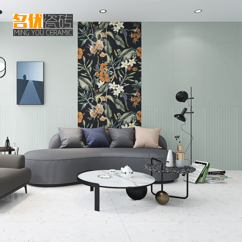 莫兰迪素色瓷砖微水泥全瓷仿古砖600x1200客厅防滑地砖卫生间纯色