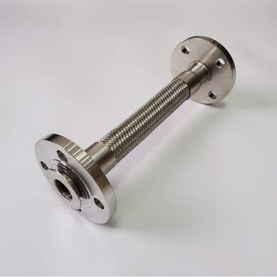 工业304不锈钢法兰软连接金属软管波纹管编织网管高Y温高压蒸汽管