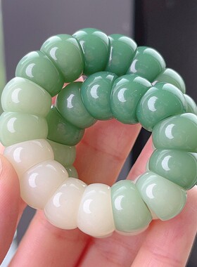 极速奶油系猪大肠菩提根渐变绕指柔手持学生盘玩手串佛珠文玩手链