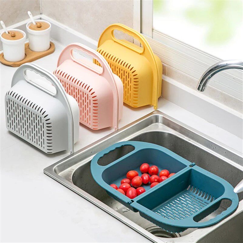 Foldable Fruit Vegetable Washing Basket Strainer lander Co