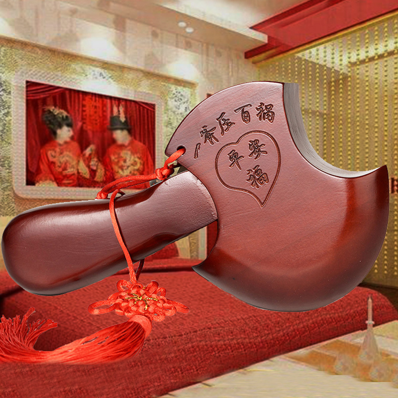 泰山桃木斧子乔迁搬家挂件结婚斧头家居装饰摆件