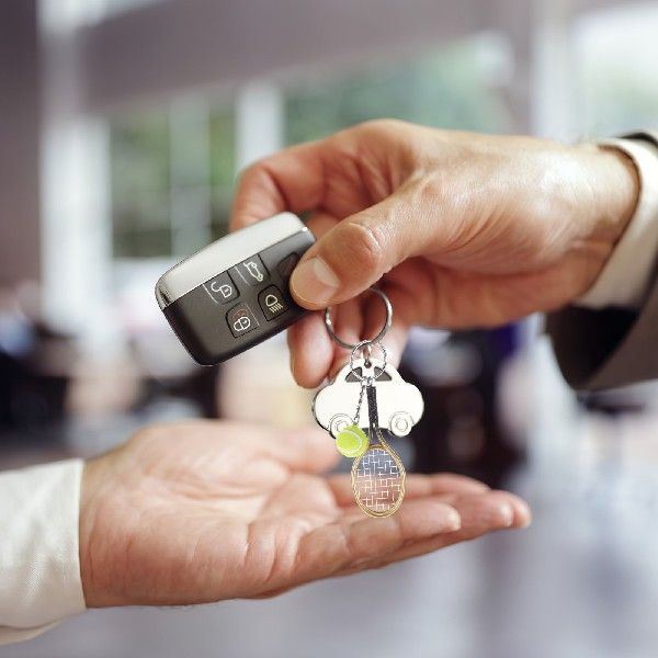 10pcs Decorations For Car Vivid Tennis Racket Keyring Car Ke