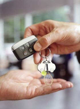 10pcs Decorations For Car Vivid Tennis Racket Keyring Car Ke