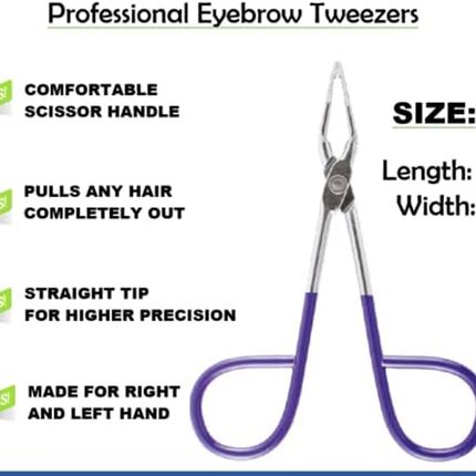 PROFESSIONAL Salon TWEEZERS with Easy Scissor Handle  The BE