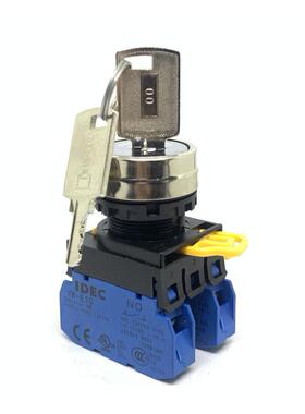 IDEC正品和泉YW4K-2AE10 11 01 02 21自锁3钥匙开关2AE20二档旋钮